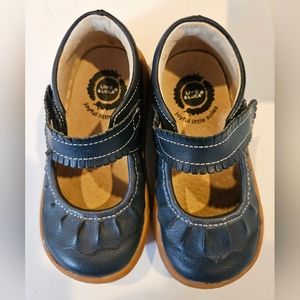 Navy Ruche Mary Jane Size 7 Livie & Luca